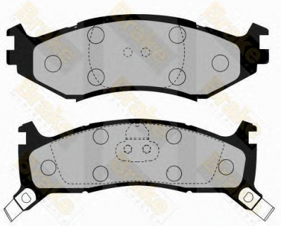 BRAKE ENGINEERING pa1625 -  Комплект тормозных колодок, дисковый тормоз